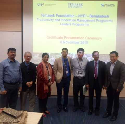 Kohinoor Yeasmin, CEO, TARANGO is participating in the ‘Leaders Program’ of Productivity and Innovation Management Program in Nanyang Polytechnic International, Singapore from 03-09 Nov'19