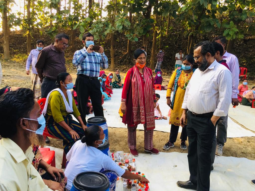 PKSF team visited Tarango working areas on 25 November 2021 at Bandarban
