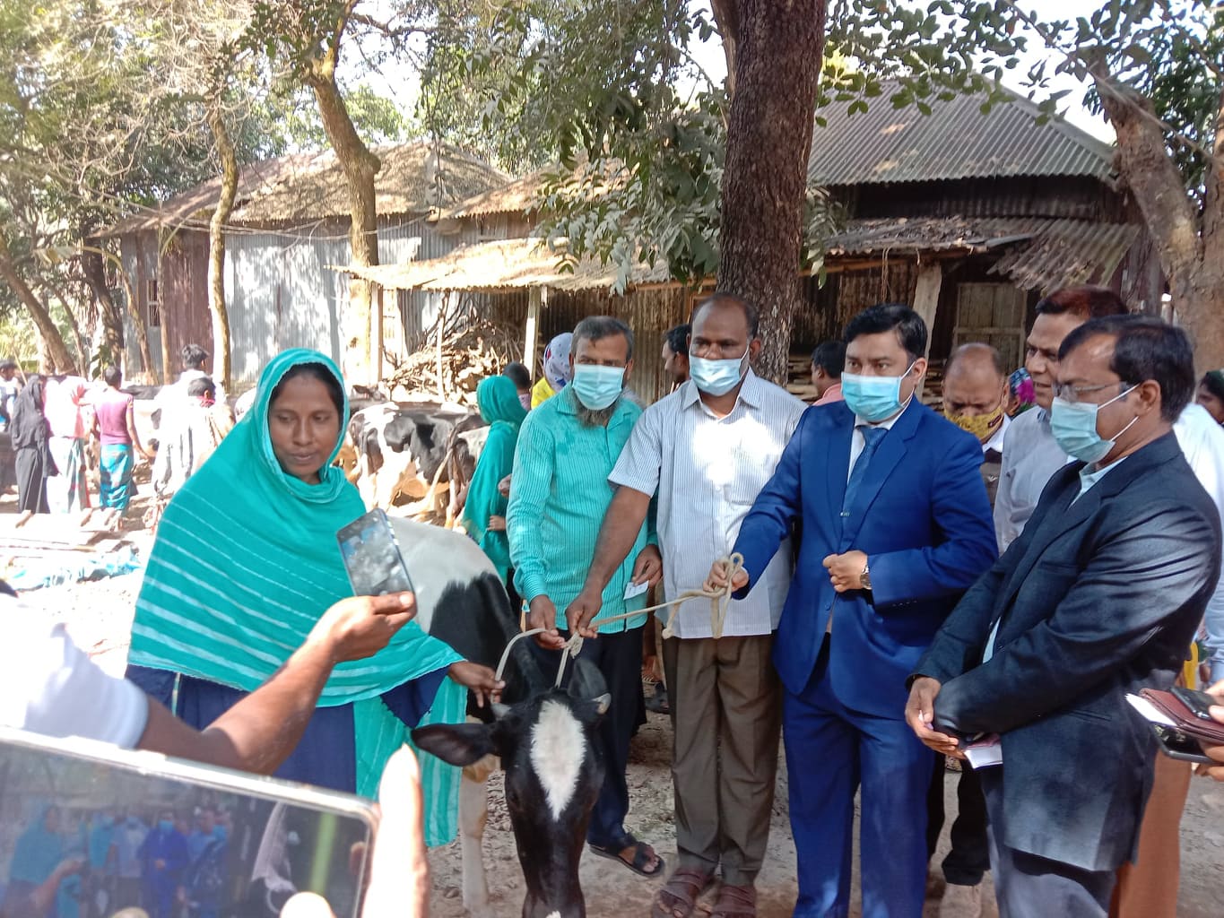 22 Milking Cow distributed towards the beneficiaries at Kaliakoir Upazilia, Gazipur on 2nd December 2021