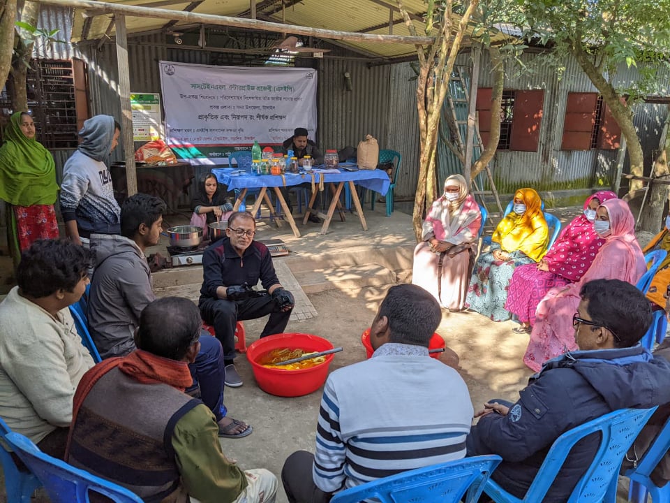 On 07th  & 8th  January 2022, a  Natural & Safe Dye training program was held at Gorasin, Tangail under the Sustainable Enterprise Project (SEP)