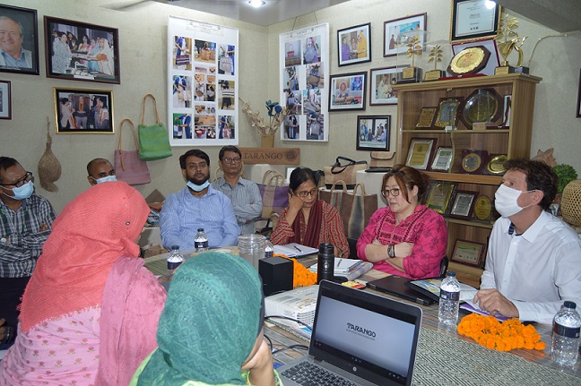 A team of World Bank and PKSF(Palli Karma-Sahayak Foundation) visited TARANGO, Dhaka